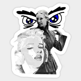 female look expressive woman Sticker